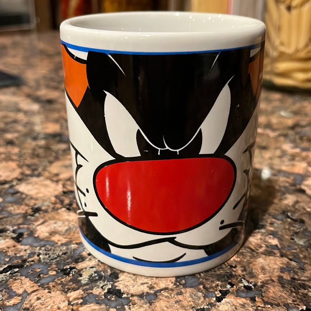 Vintage Sylvester the cat Warner Brothers Looney Tunes 2000 Coffee Tea Mug Cup